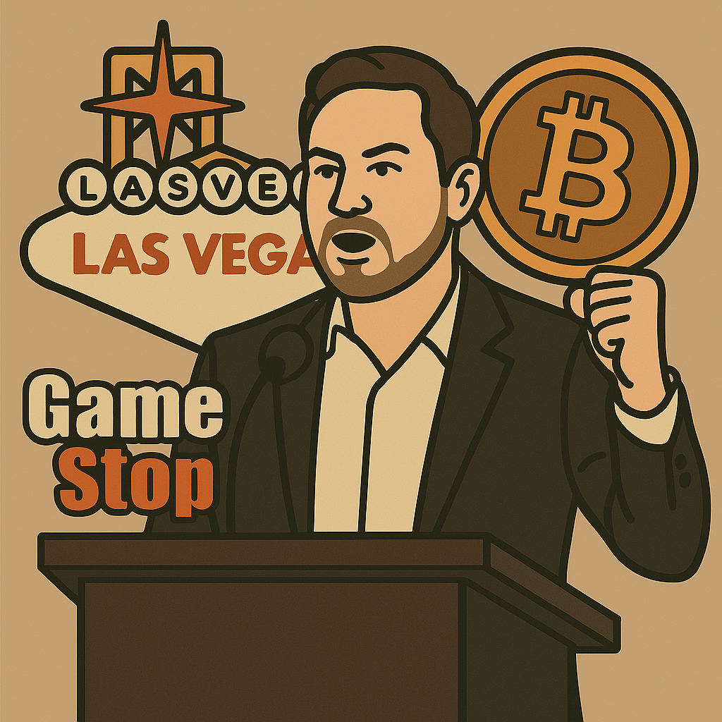 GAMESTOP ALL-IN: $513 MILIONI IN BITCOIN PER SALVARSI DAL COLLASSO DEL SISTEMA! LA BOMBA DI RYAN COHEN A LAS VEGAS