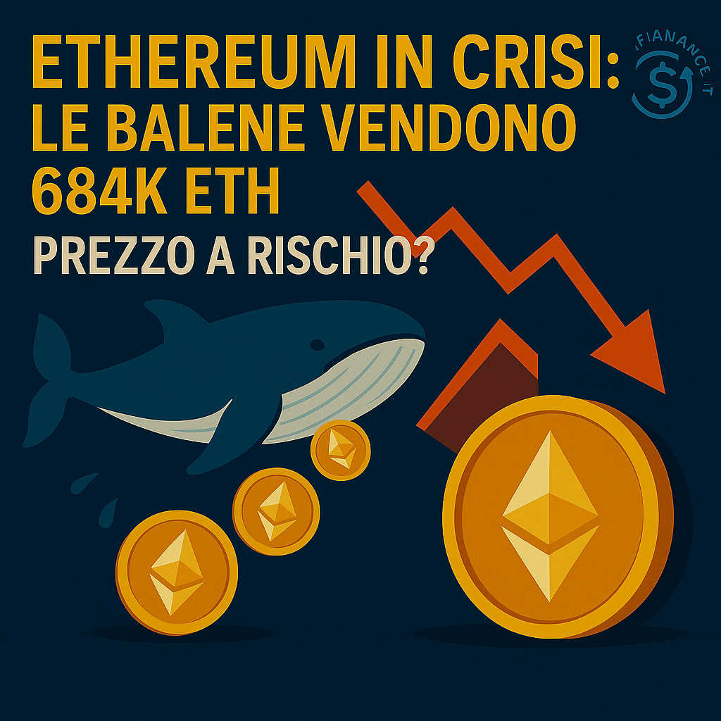 🐋 Ethereum in Crisi: Le Balene Vendono 684K ETH – Prezzo a Rischio?