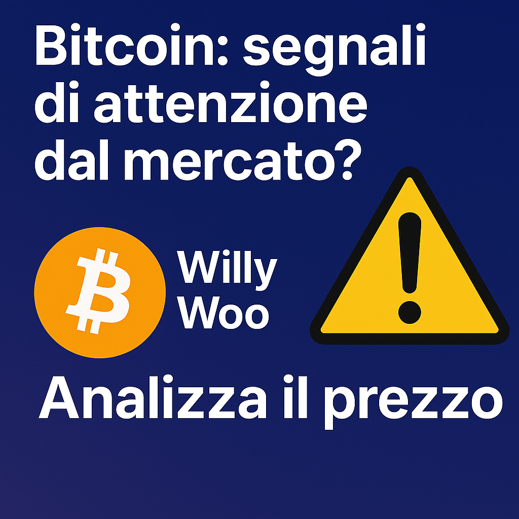 Bitcoin: Segnali di Attenzione dal Mercato? Willy Woo Analizza il Prezzo